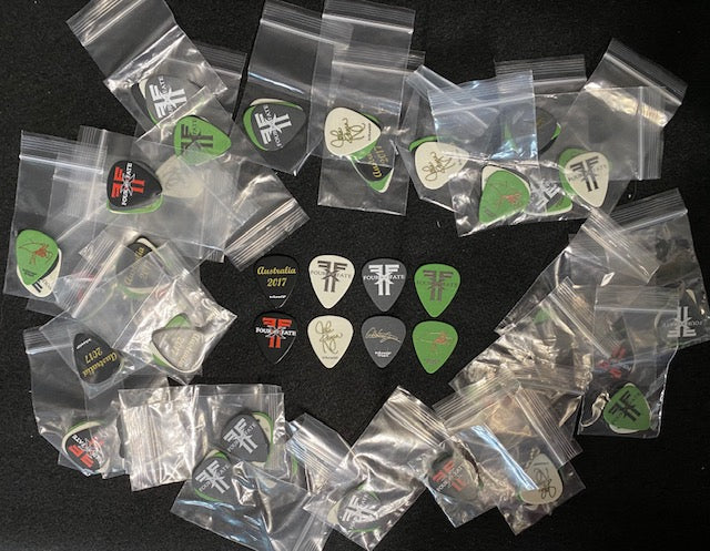 Rare FOUR BY FATE Australian guitar pic collection (John, Pat and Tod) package of four for $12 THERE ARE NO MORE.