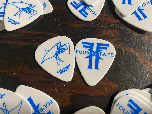 Four by Fate collector Blue signature pics package of three